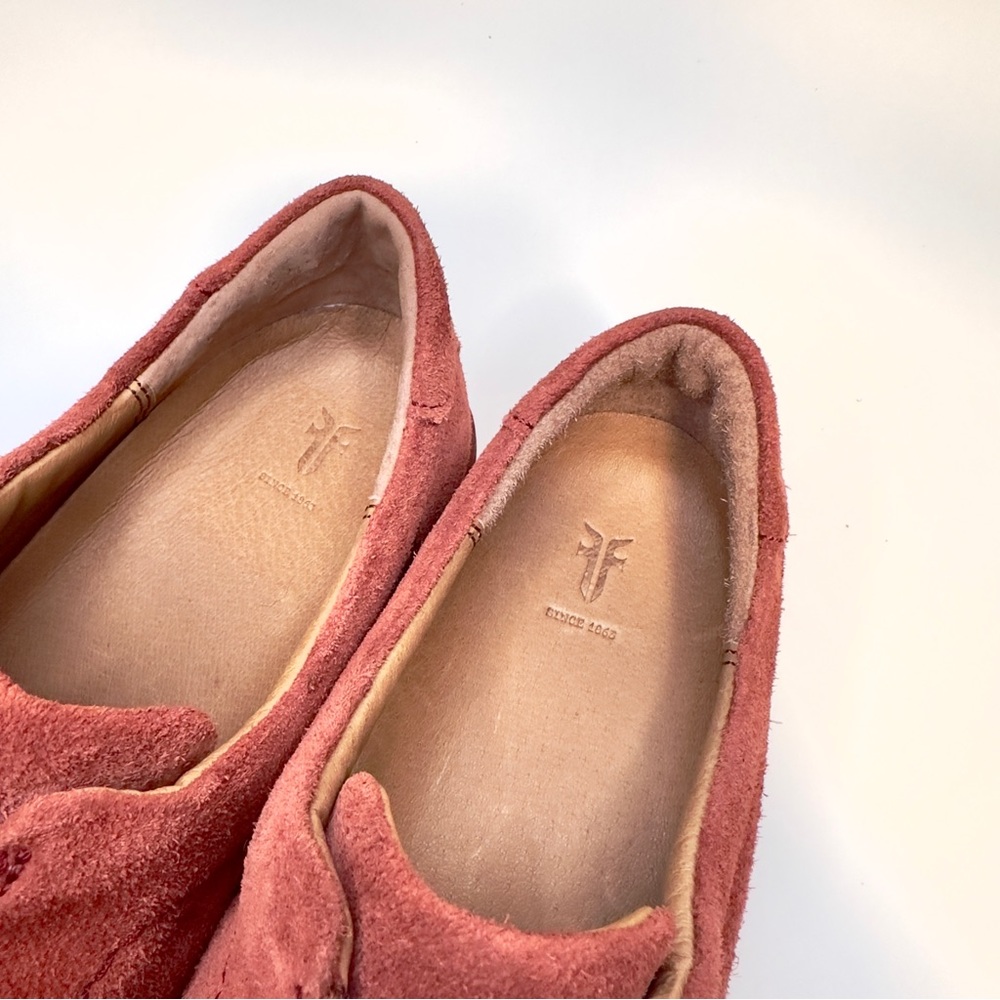 New! Frye Lena Zip Low Sneakers – Women’s Size 8M, Red Suede - Picture 11 of 16